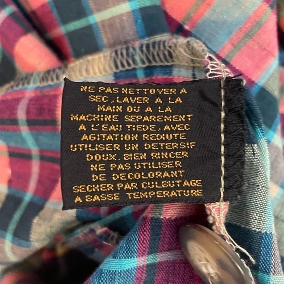 Vintage Eddie Bauer Plaid Cotton Blazer‎ Jacket In Multi Size Small - Picture 6 of 7